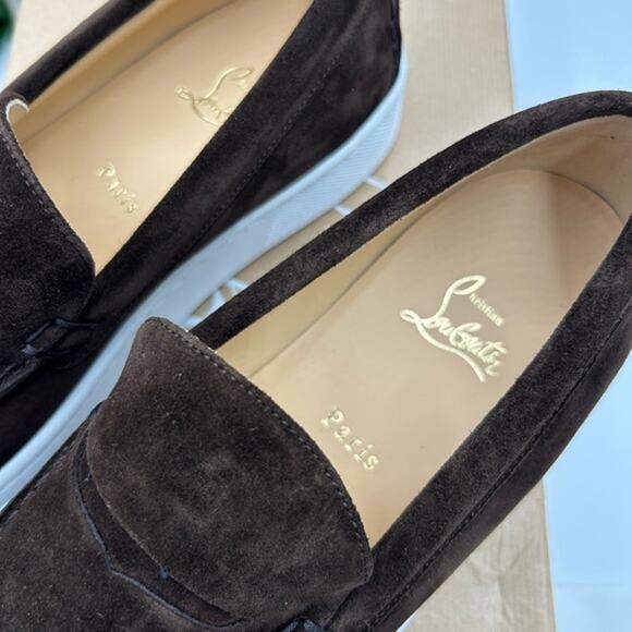 Christian Louboutin Mens PAQUEBOAT suede loafers size 41.5 made in Italy - Picture 8 of 16